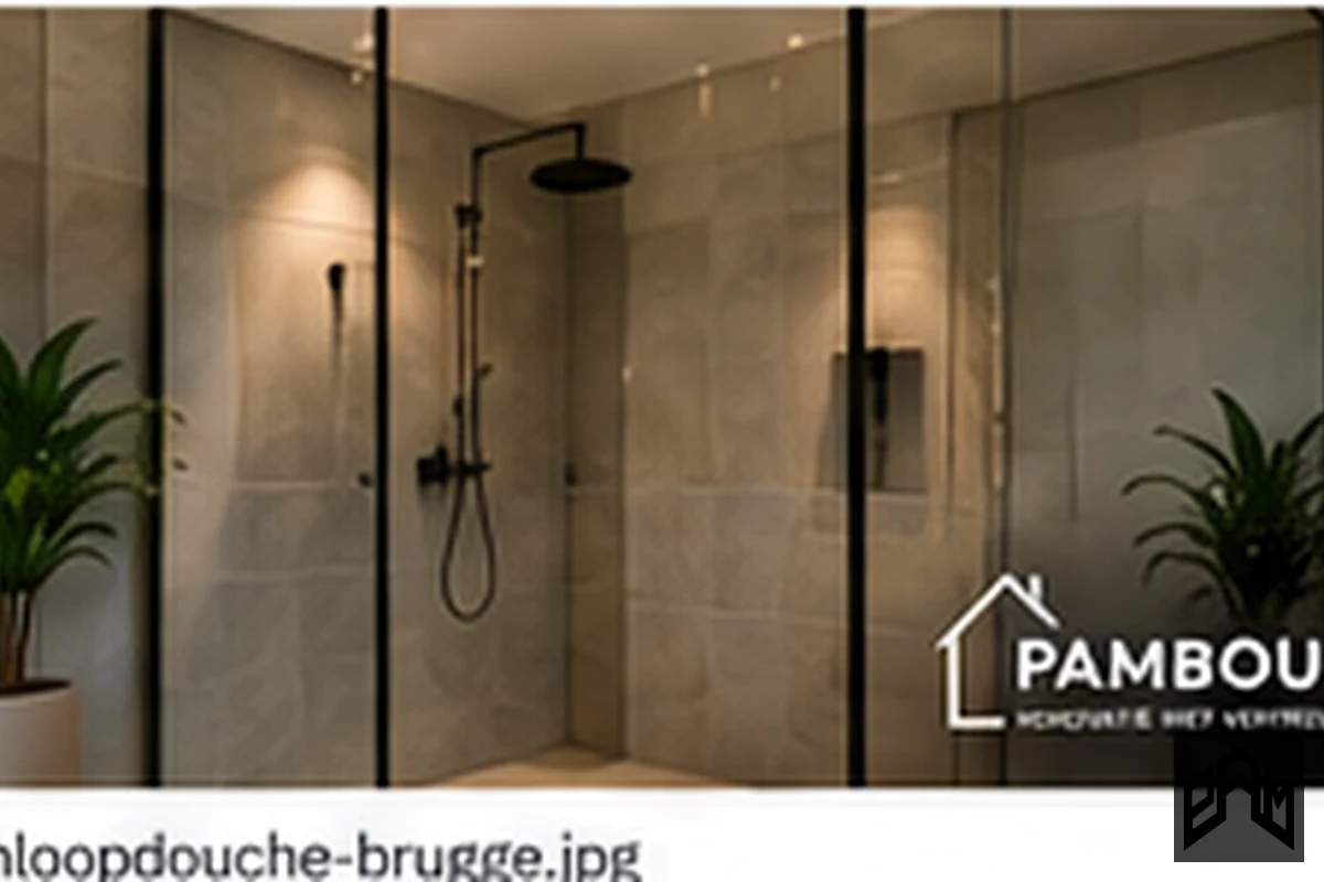 Inloopdouche als onderdeel van een badkamer renovatie in Brugge